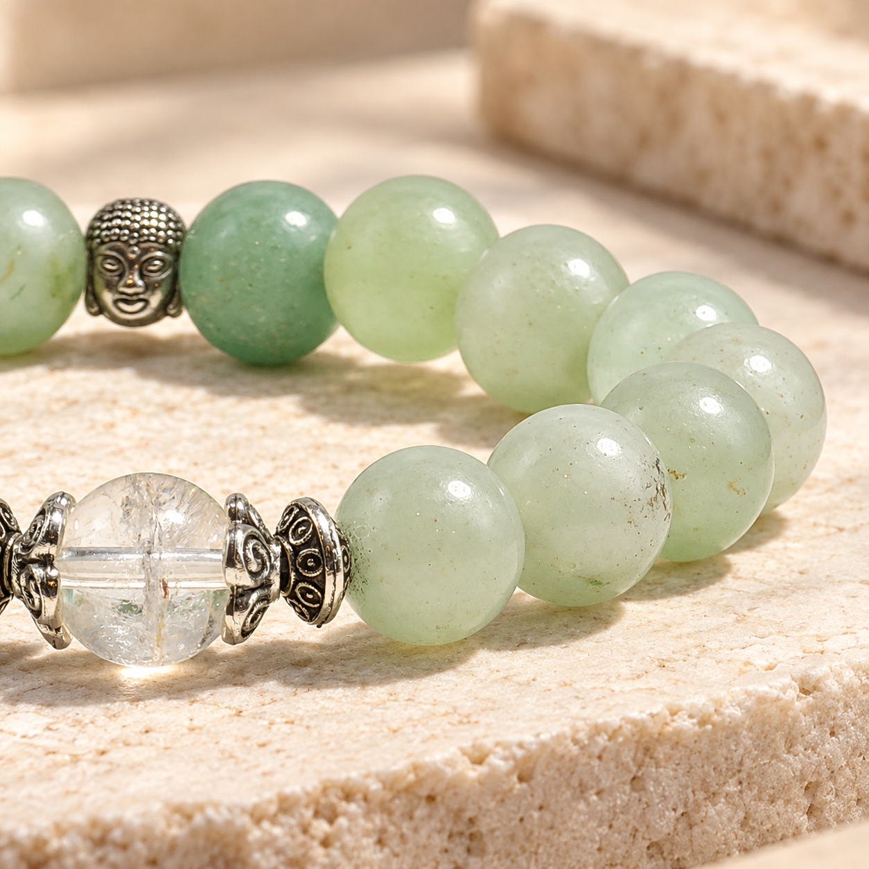 Green Aventurine round Bead bracelet thumbnail 4