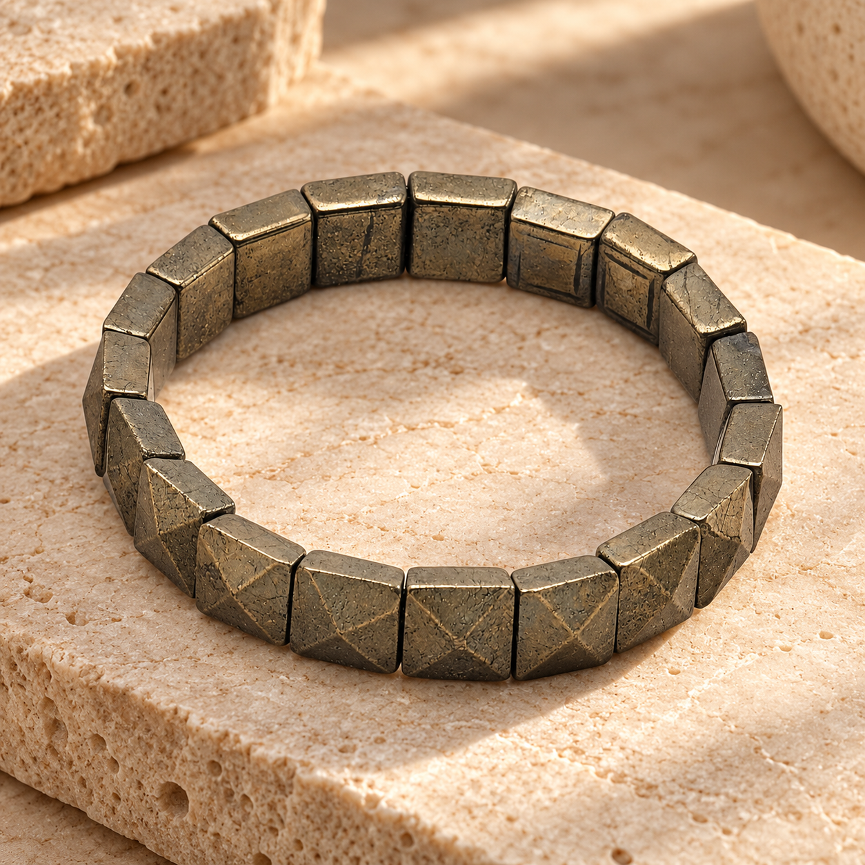 Pyrite  Pyramid  Bracelet thumbnail 5