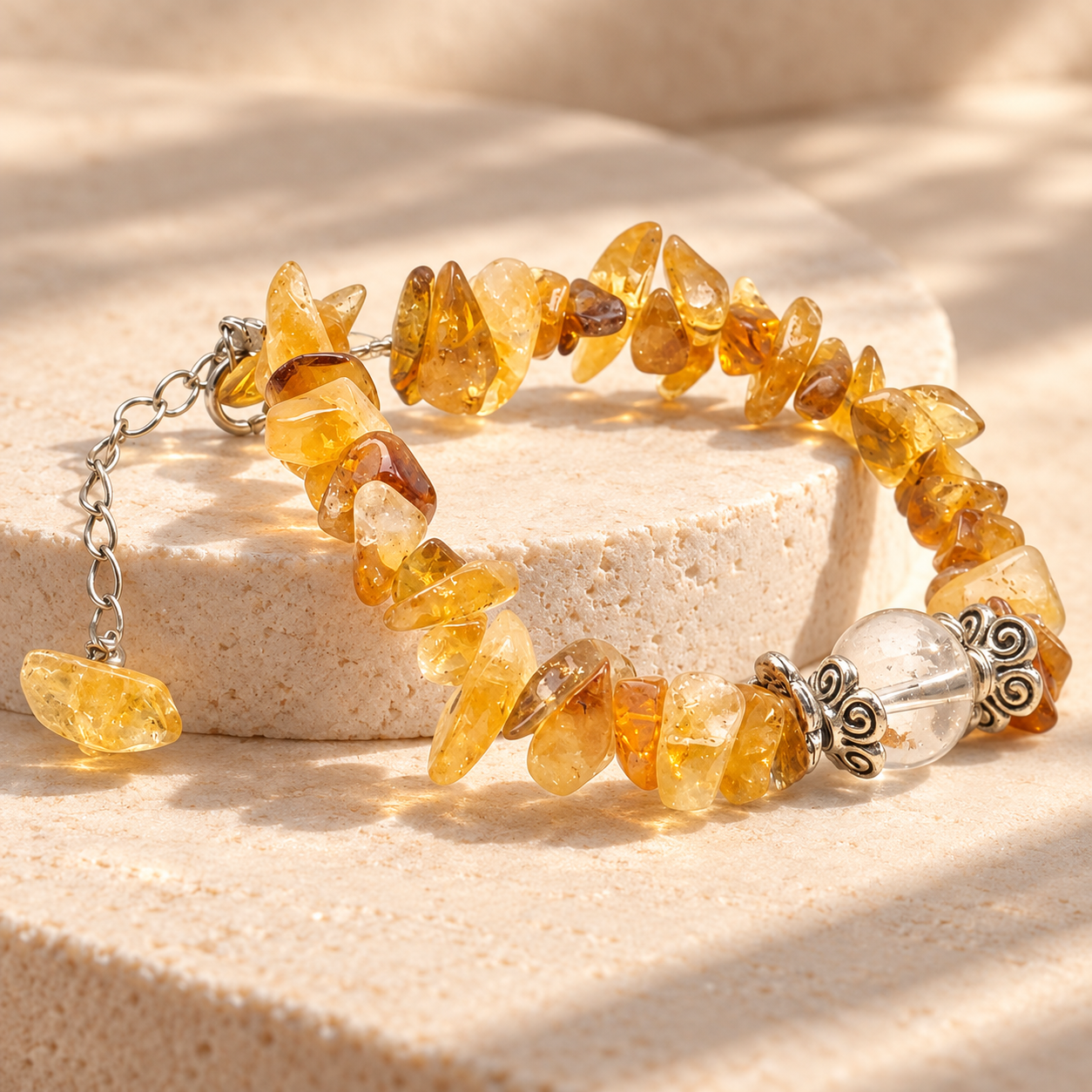 Citrine Chip Stone Bracelet thumbnail 5